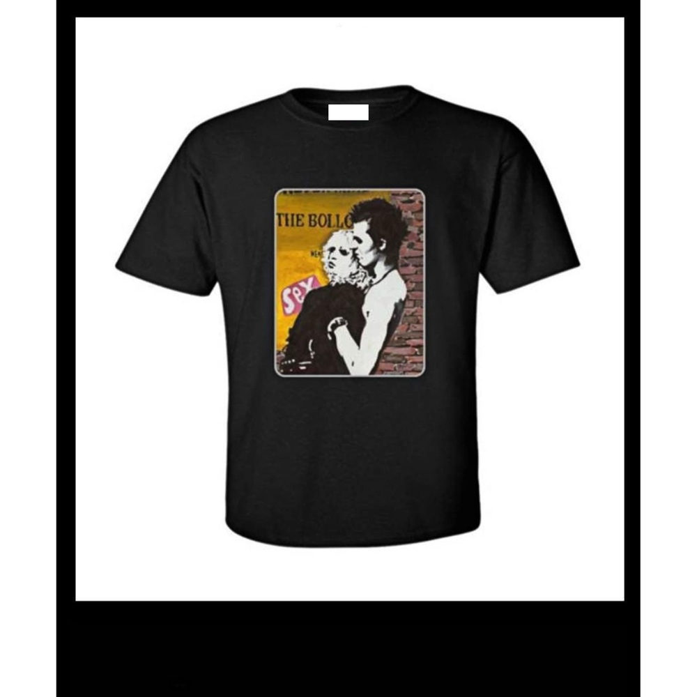 Sid & Nancy (Sex Pistols) Adult Black Crew Tshirt